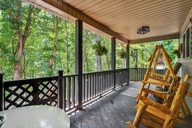 2790 Tamarack Dr, Jasper, GA 30143 - view of wooden terrace