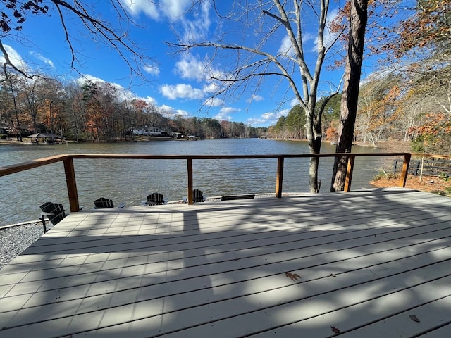 exterior space featuring a water view