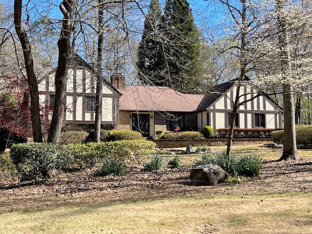 view of tudor home