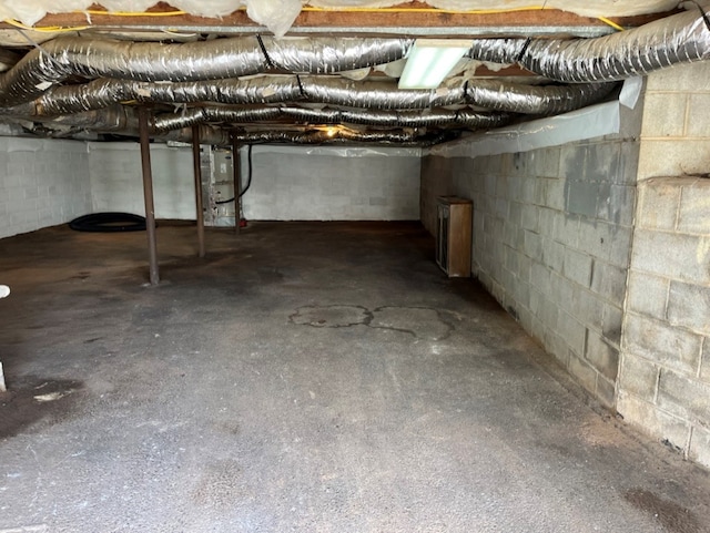 view of basement