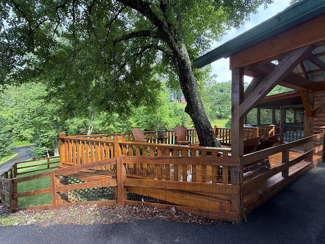 100 Bryant Farm Rd, Murphy, NC 28906 - view of wooden deck