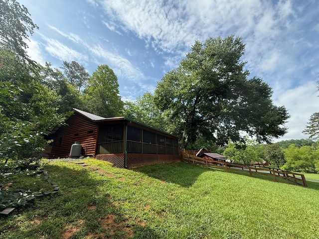 100 Bryant Farm Rd, Murphy, NC 28906 - view of yard featuring a sunroom