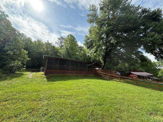 100 Bryant Farm Rd, Murphy, NC 28906 - view of yard with a sunroom