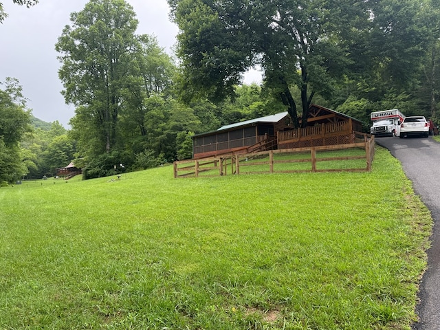 100 Bryant Farm Rd, Murphy, NC 28906 - view of green lawn with a forest view