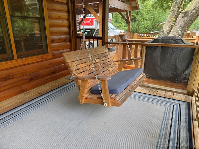 100 Bryant Farm Rd, Murphy, NC 28906 - wooden terrace featuring area for grilling