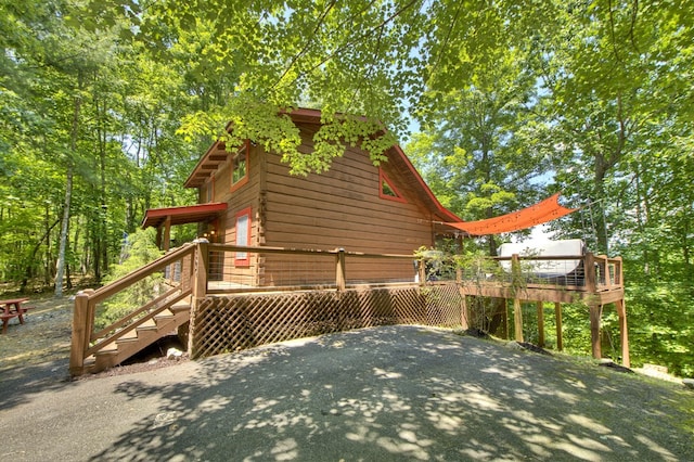 305 Kimbolton Dr, Morganton, GA 30560 - view of home's exterior featuring a wooden deck