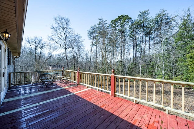 view of wooden terrace