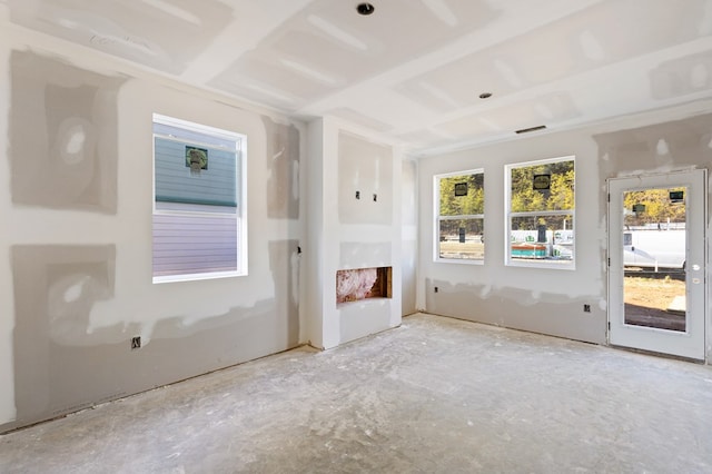 view of unfurnished living room