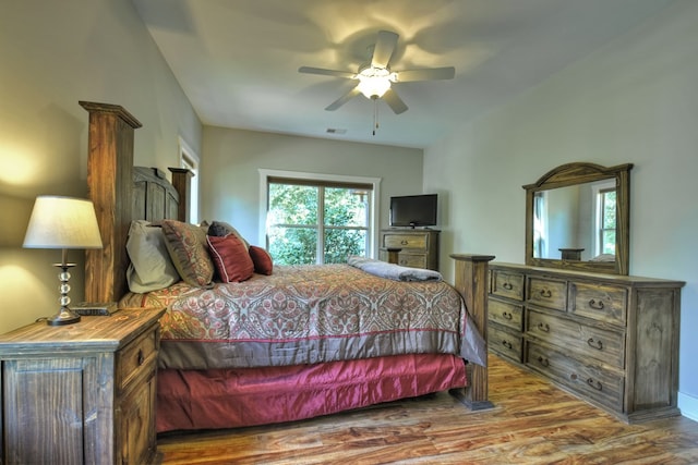 36 Rustic Barn Trl, Morganton, GA 30560 - bedroom featuring wood finished floors and a ceiling fan
