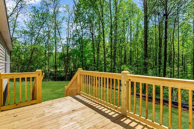 251 Ebenezer Rd, Ellijay, GA 30536 - wooden deck featuring a yard