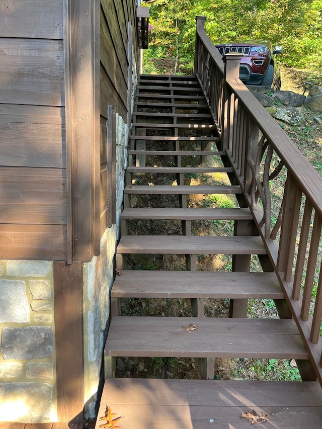 view of stairs