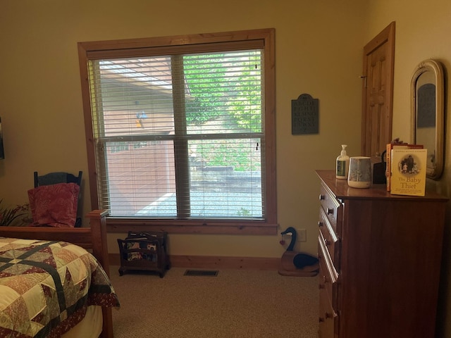 bedroom with carpet flooring