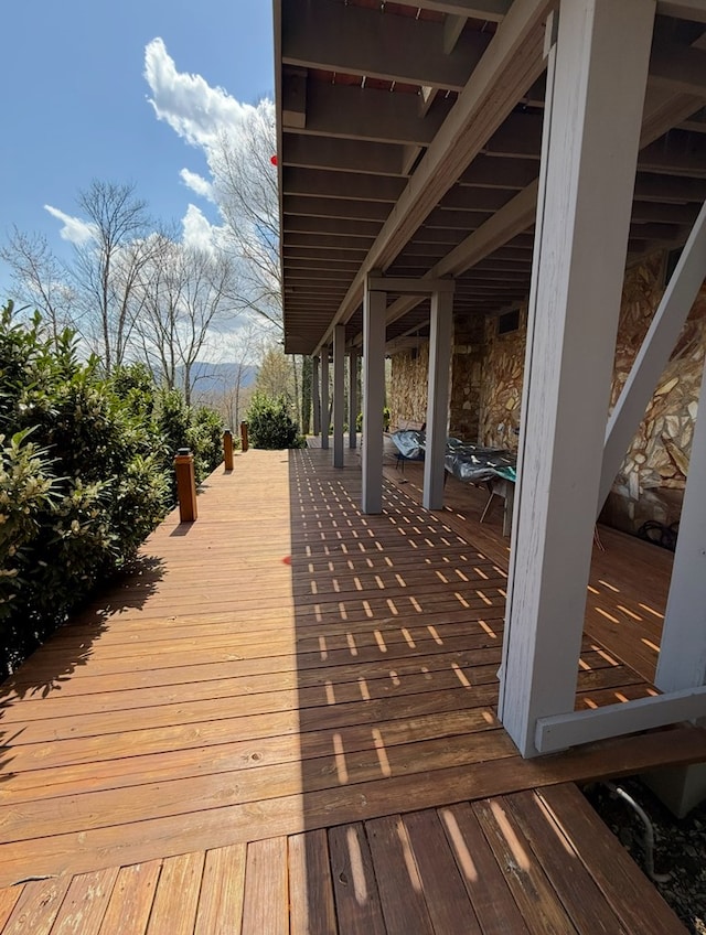 369 Deals Gap Rd, Robbinsville, NC 28771 - view of wooden terrace