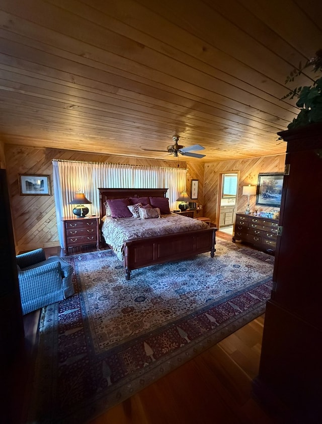 369 Deals Gap Rd, Robbinsville, NC 28771 - bedroom with wood walls, wood finished floors, and wood ceiling