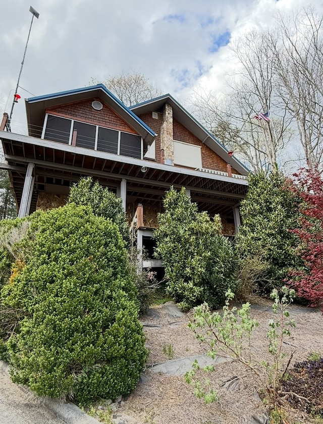 369 Deals Gap Rd, Robbinsville, NC 28771 - view of front of property with brick siding