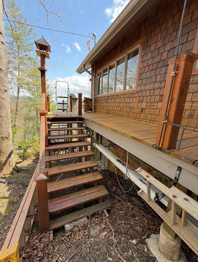 369 Deals Gap Rd, Robbinsville, NC 28771 - view of wooden deck