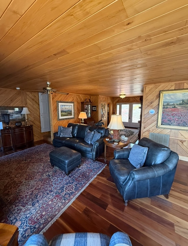 369 Deals Gap Rd, Robbinsville, NC 28771 - living room with wood ceiling, wood finished floors, and wood walls