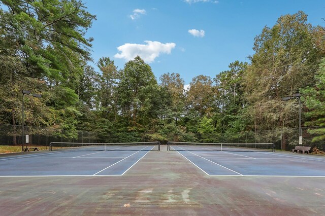 view of tennis court