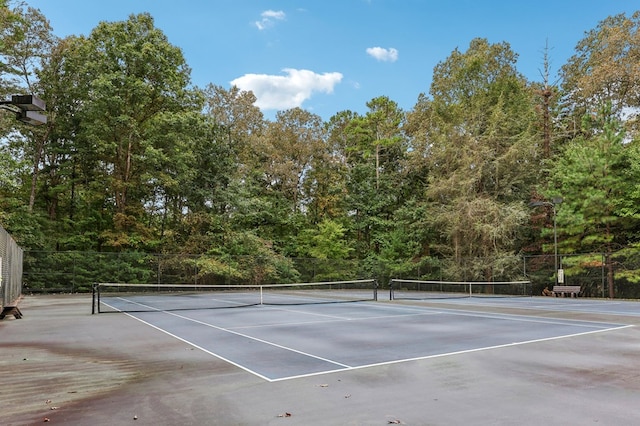 view of tennis court