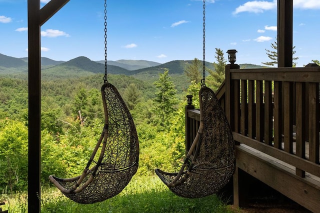 9 Quail Holw, Blue Ridge, GA 30513 - view of mountain background featuring a heavily wooded area