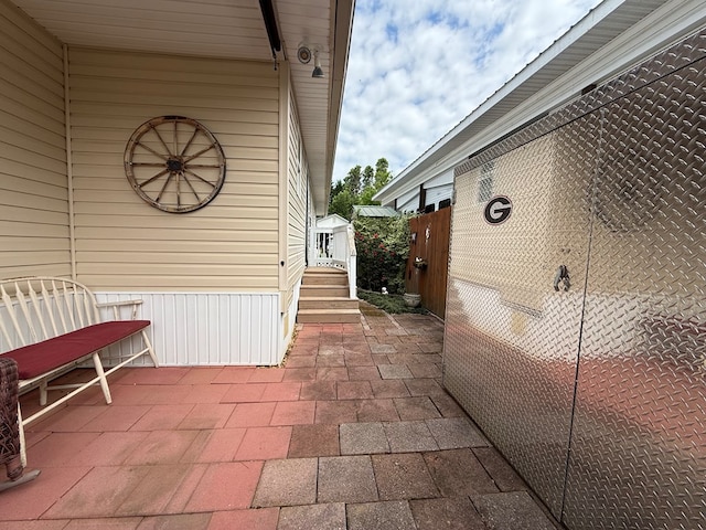 exterior space with a patio area