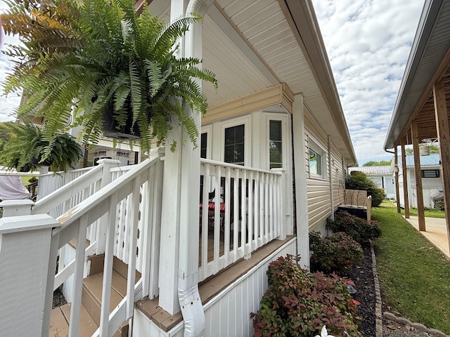 view of side of property