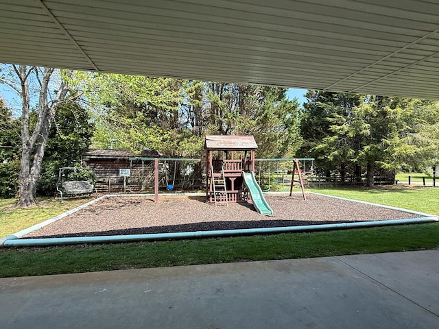 view of communal playground