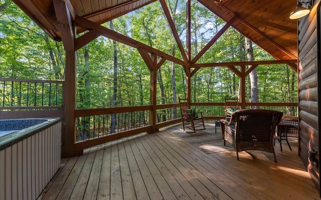 150 Laurel Trce, Blue Ridge, GA 30513 - view of deck