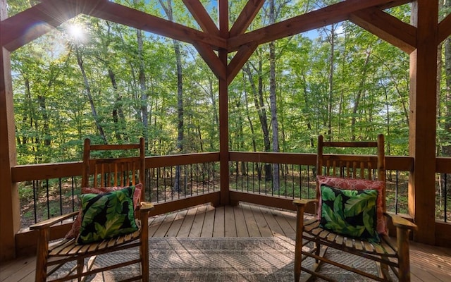 150 Laurel Trce, Blue Ridge, GA 30513 - view of wooden terrace