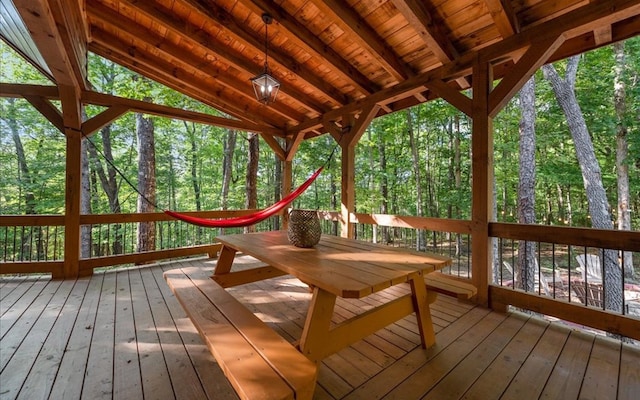 150 Laurel Trce, Blue Ridge, GA 30513 - view of wooden deck