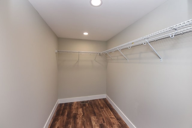 16 Sims Rd, Hiawassee, GA 30546 - walk in closet with dark wood-style floors and visible vents