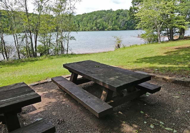 16 Sims Rd, Hiawassee, GA 30546 - view of home's community with a water view, a yard, and a view of trees