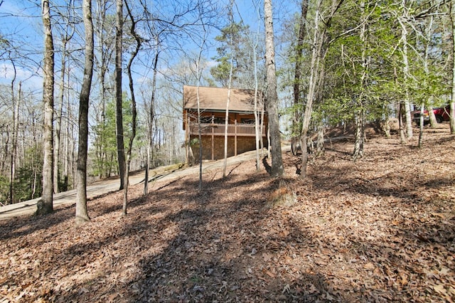 view of rear view of property