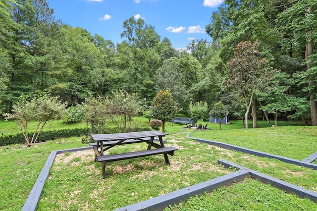 view of home's community featuring a lawn