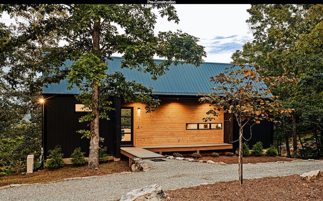 view of front of home