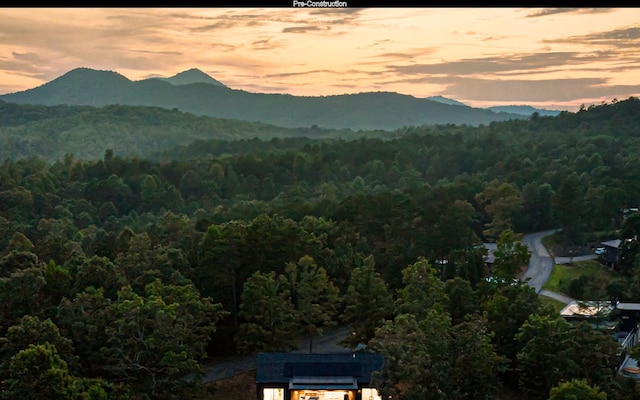 view of property view of mountains