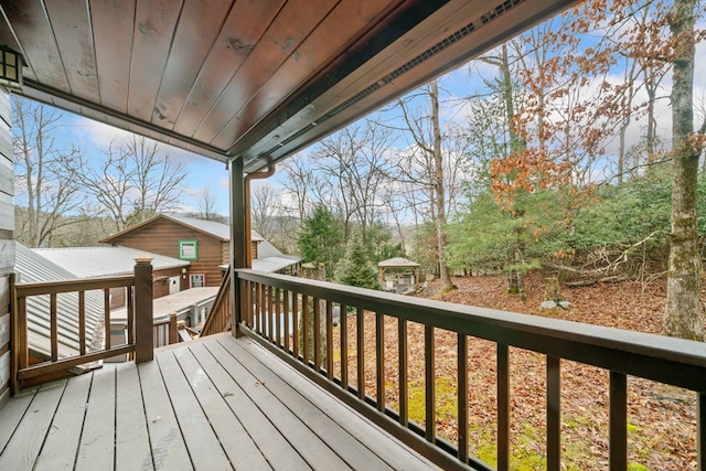 view of wooden terrace