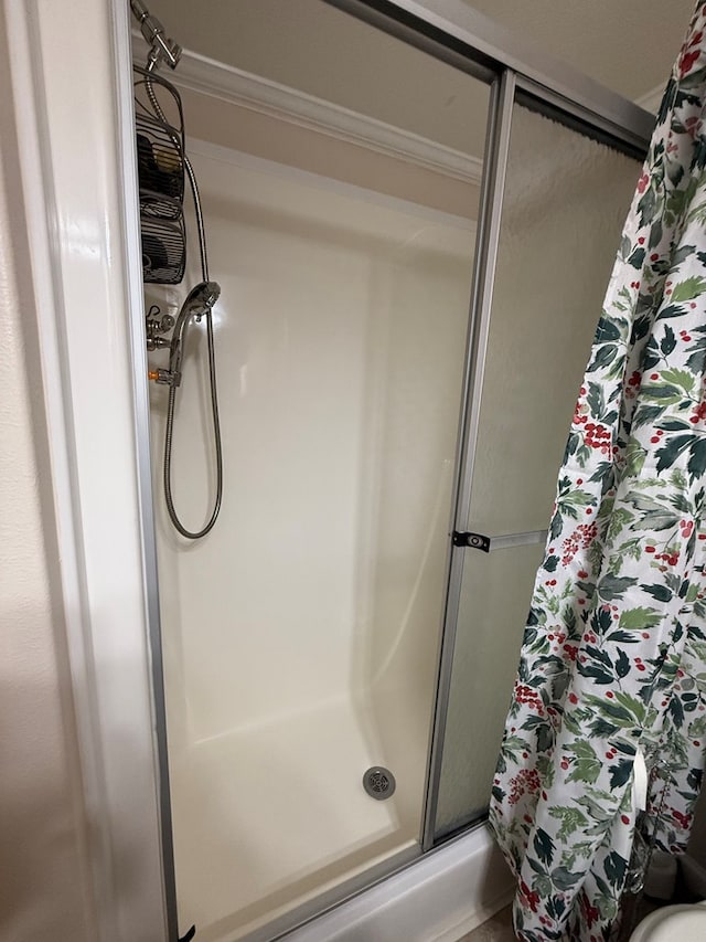 bathroom with walk in shower