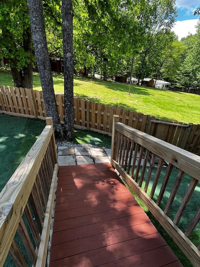 96 Stag Leap Dr, Cleveland, GA 30528 - view of wooden deck