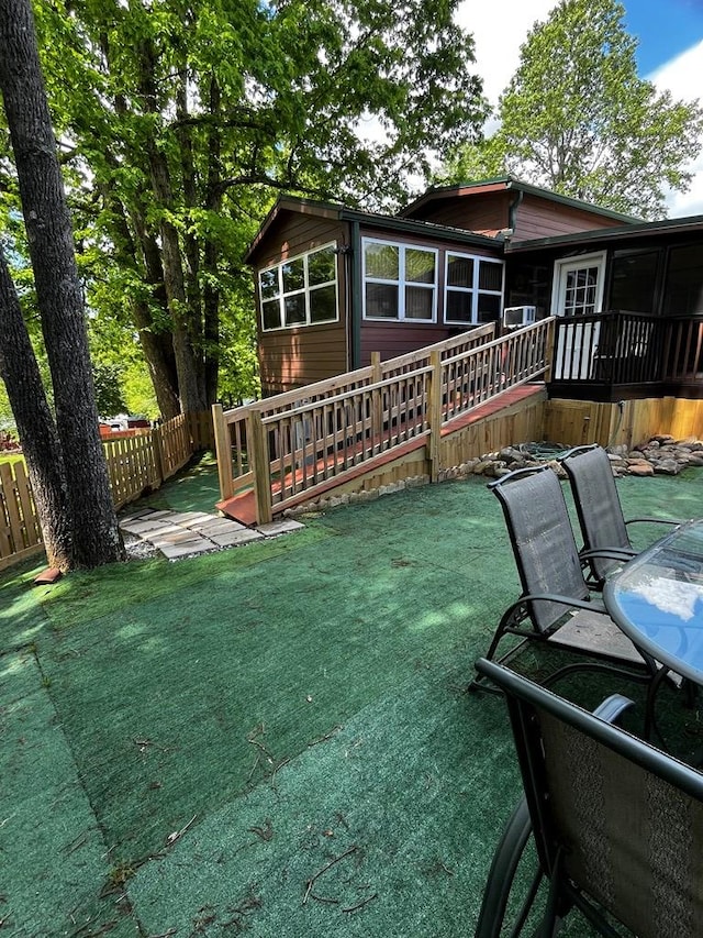 96 Stag Leap Dr, Cleveland, GA 30528 - back of house with a deck