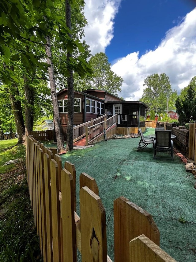 96 Stag Leap Dr, Cleveland, GA 30528 - view of yard with a sunroom