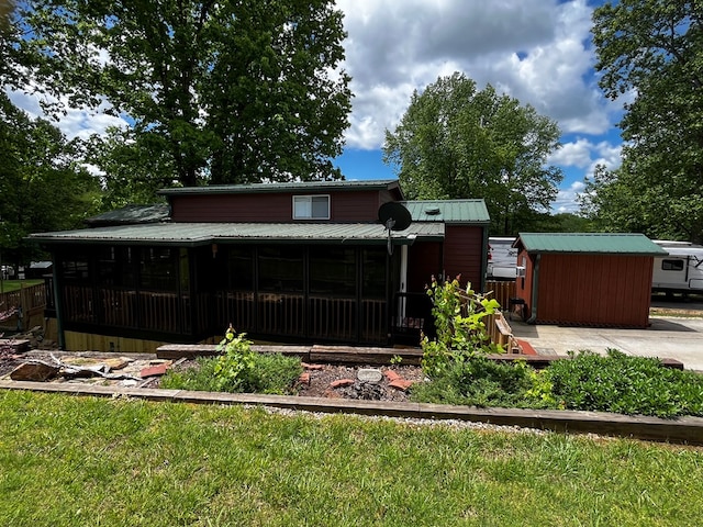 96 Stag Leap Dr, Cleveland, GA 30528 - view of shed featuring a sunroom
