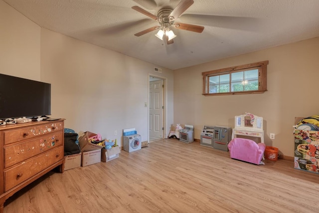 432 Jewell Mason, Blairsville, GA 30512 - playroom with wood finished floors and a ceiling fan