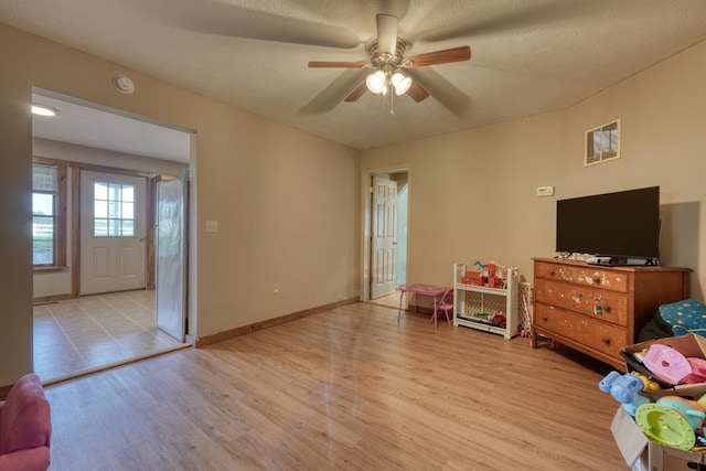 432 Jewell Mason, Blairsville, GA 30512 - playroom with wood finished floors and a ceiling fan