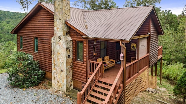 view of outdoor structure featuring a porch