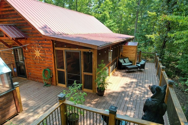 view of wooden terrace