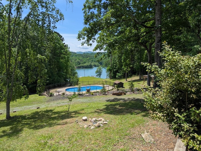 11 Collins Hollow Cv, Morganton, GA 30560 - view of yard with a water view and a wooded view