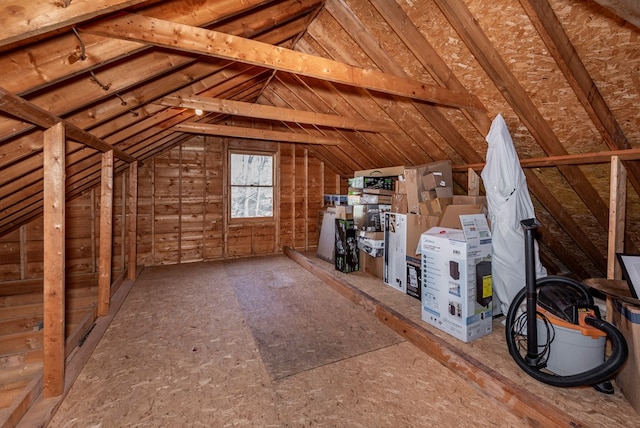 view of attic