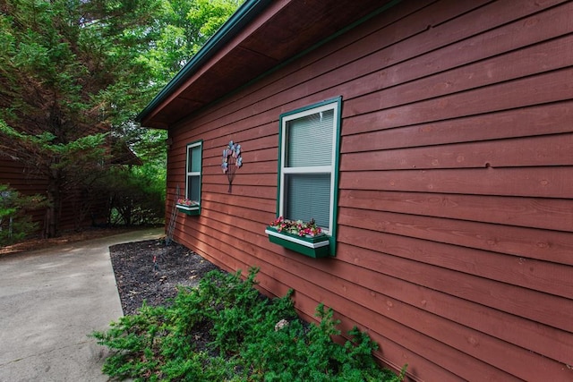 view of home's exterior with a patio area