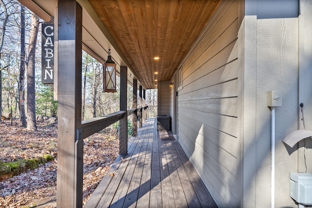 view of wooden terrace